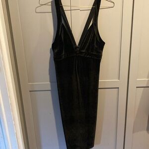 Black Velvet Dress from Express